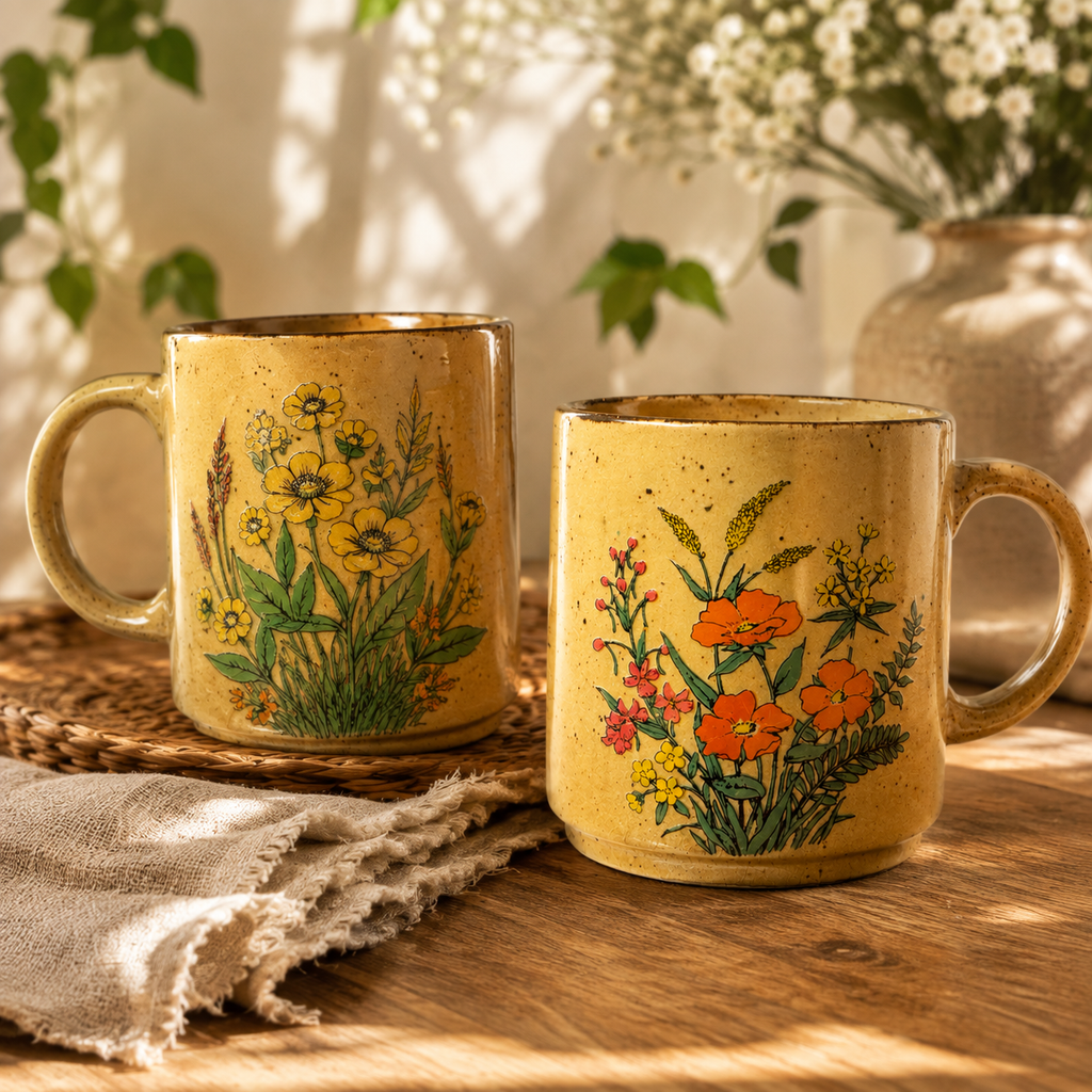 Cozy Book Lover & Reading Mug - Wildflower Ceramic Mug