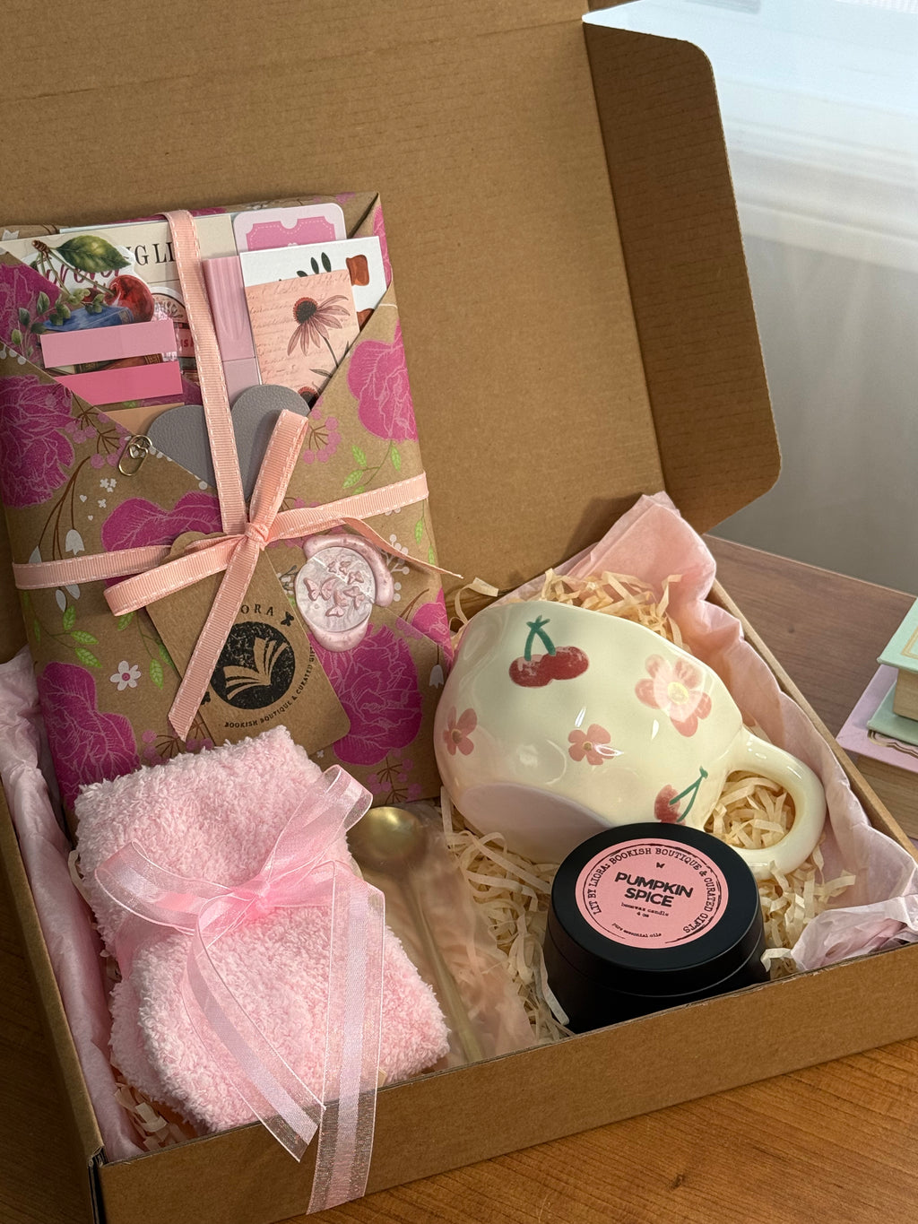 Blind Date Book Box | Surprise Book, Cozy Mug, Candle, and Cloud Socks