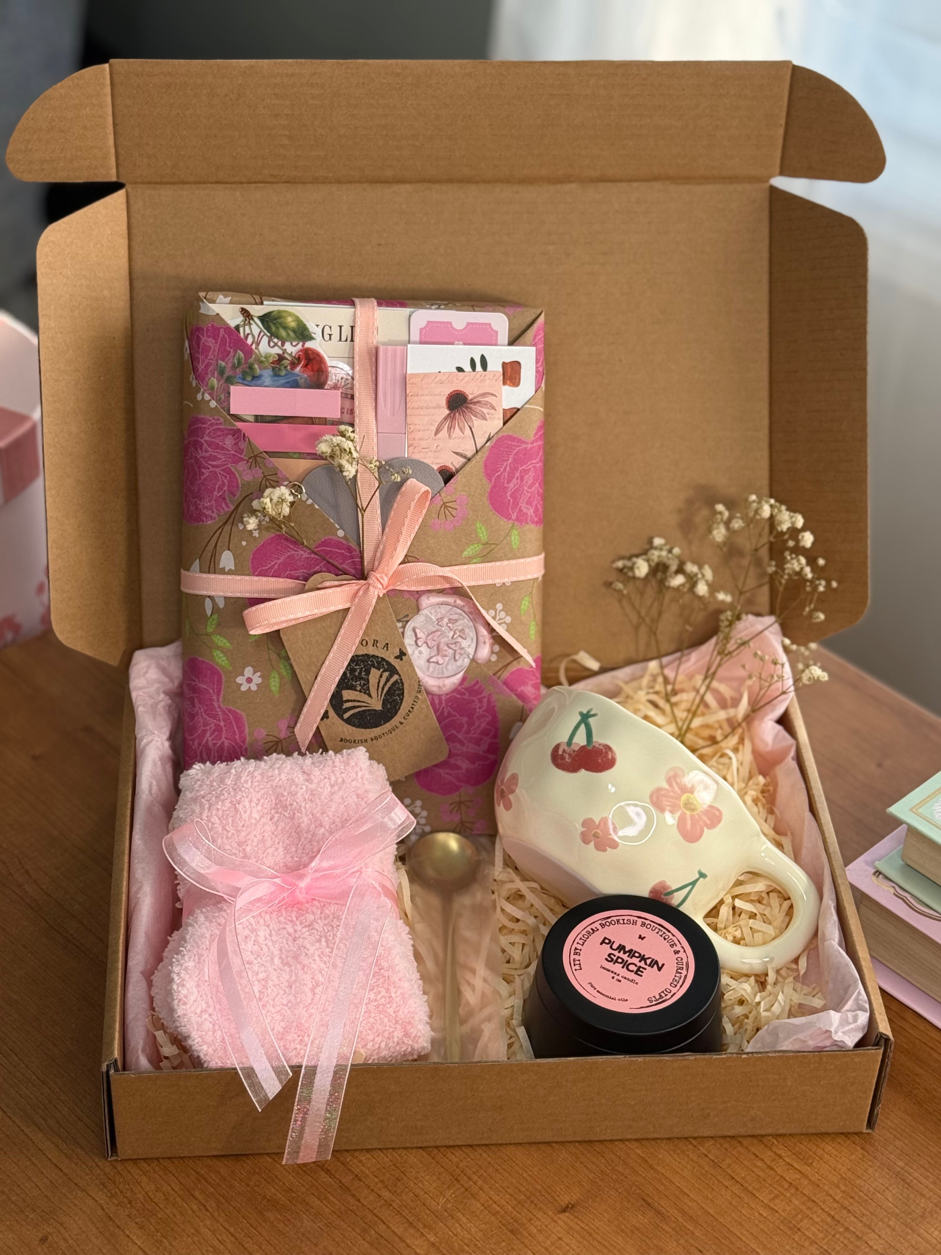 Blind Date Book Box | Surprise Book, Cozy Mug, Candle, and Cloud Socks