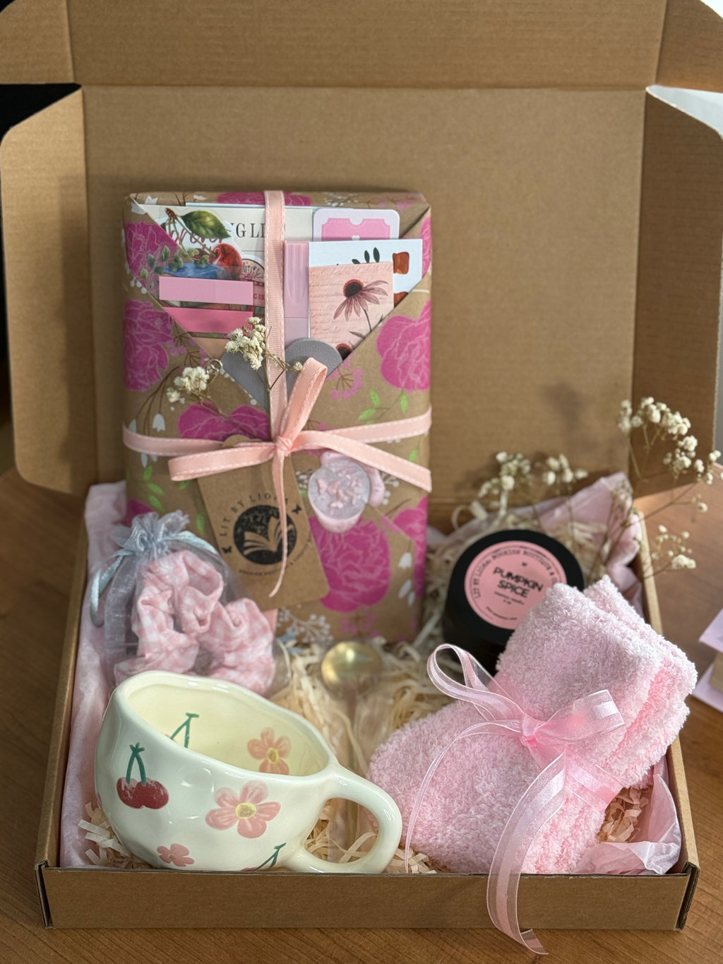 Blind Date Book Box | Surprise Book, Cozy Mug, Candle, and Cloud Socks